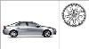 ����������� ���� Volvo "Makara" 8 x 18" Black Chrome